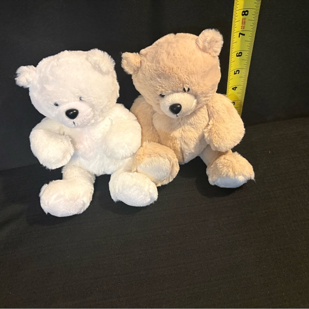 2 Ganz plush teddy bears brown & white Lightly Used! - Picture 7 of 7